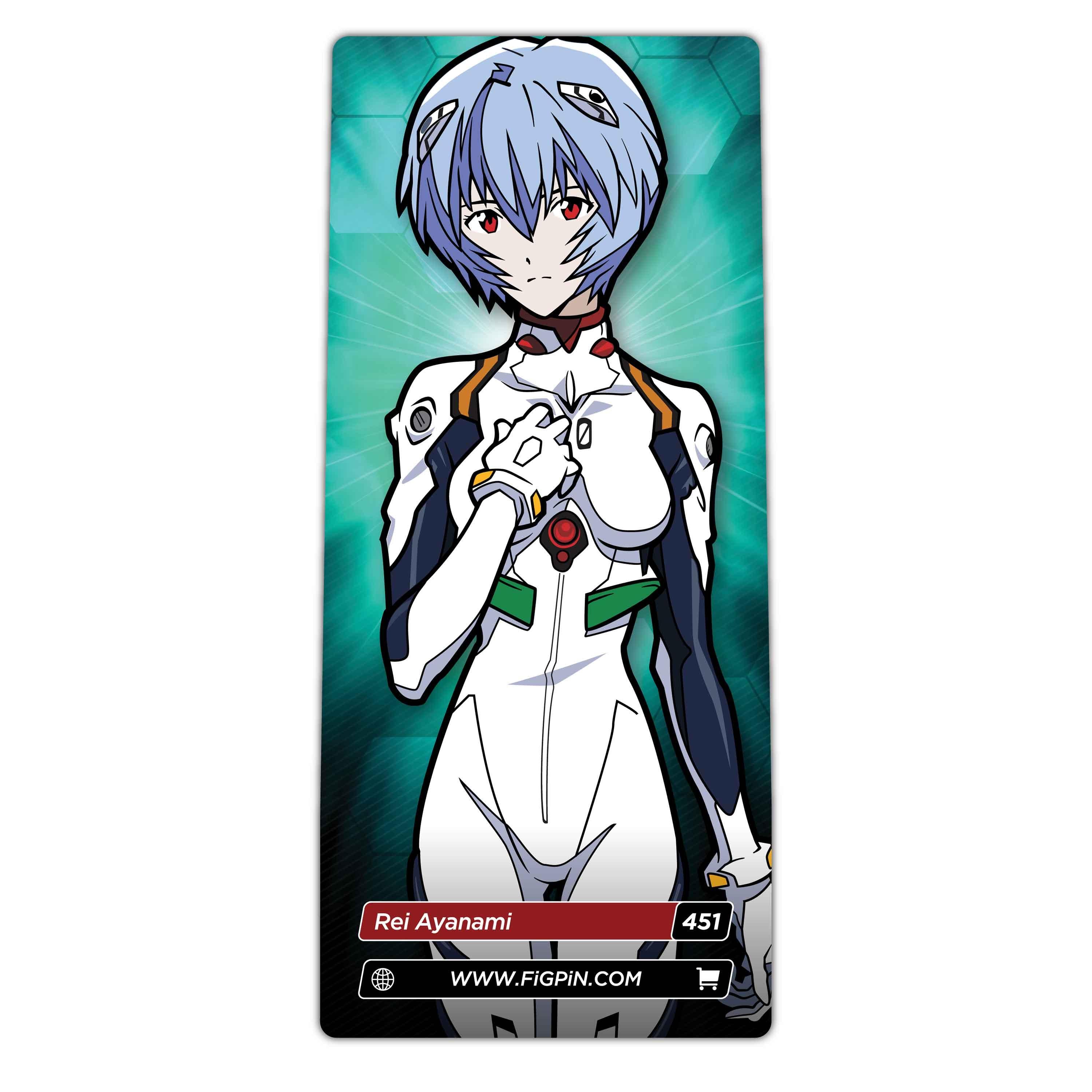 Neon Genesis Evangelion Rei Ayanami FiGPiN #451 |Classic Enamel Pin - BUCKET POPCORN