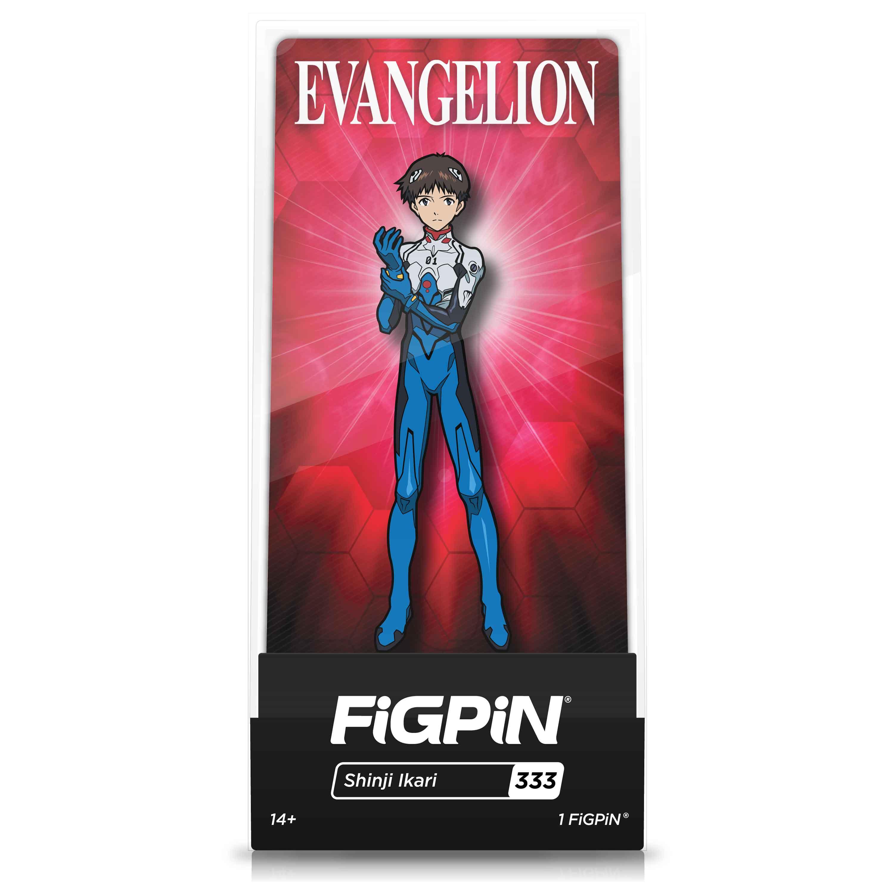 Neon Genesis Evangelion Shinji Ikari FiGPiN #333 | Classic Enamel Pin - BUCKET POPCORN
