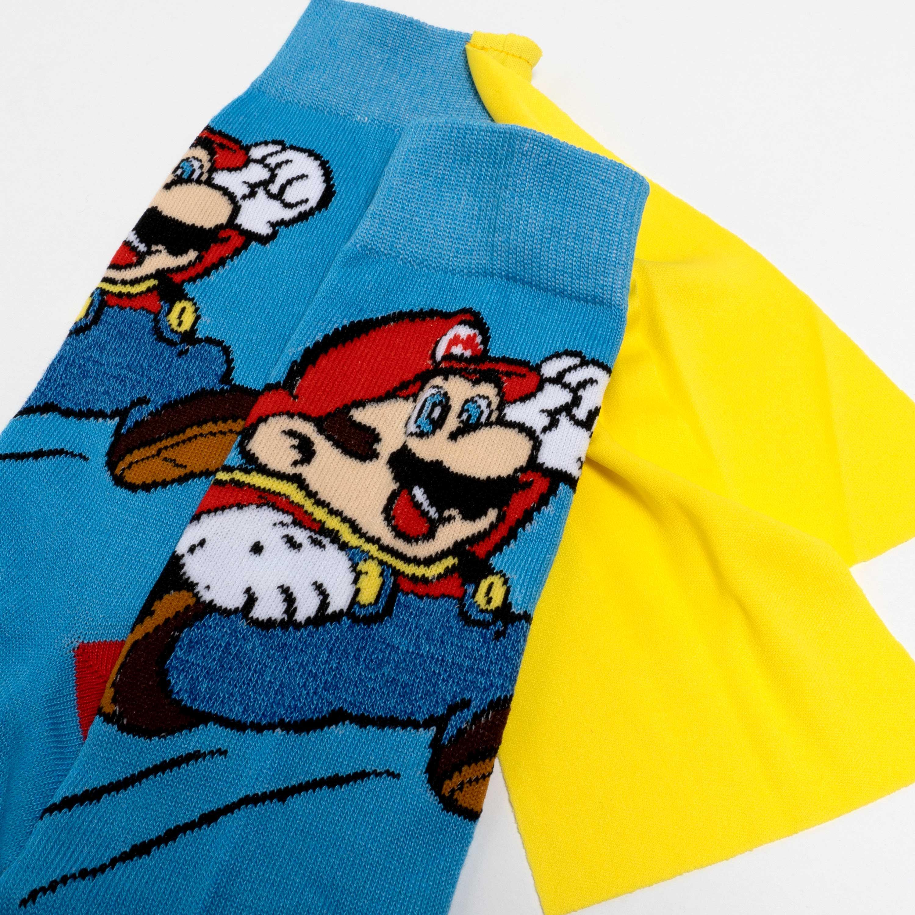 Nitendo Super Mario Brothers Cape Men's Socks - BUCKET POPCORN
