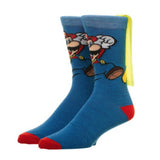 Nitendo Super Mario Brothers Cape Men's Socks - BUCKET POPCORN