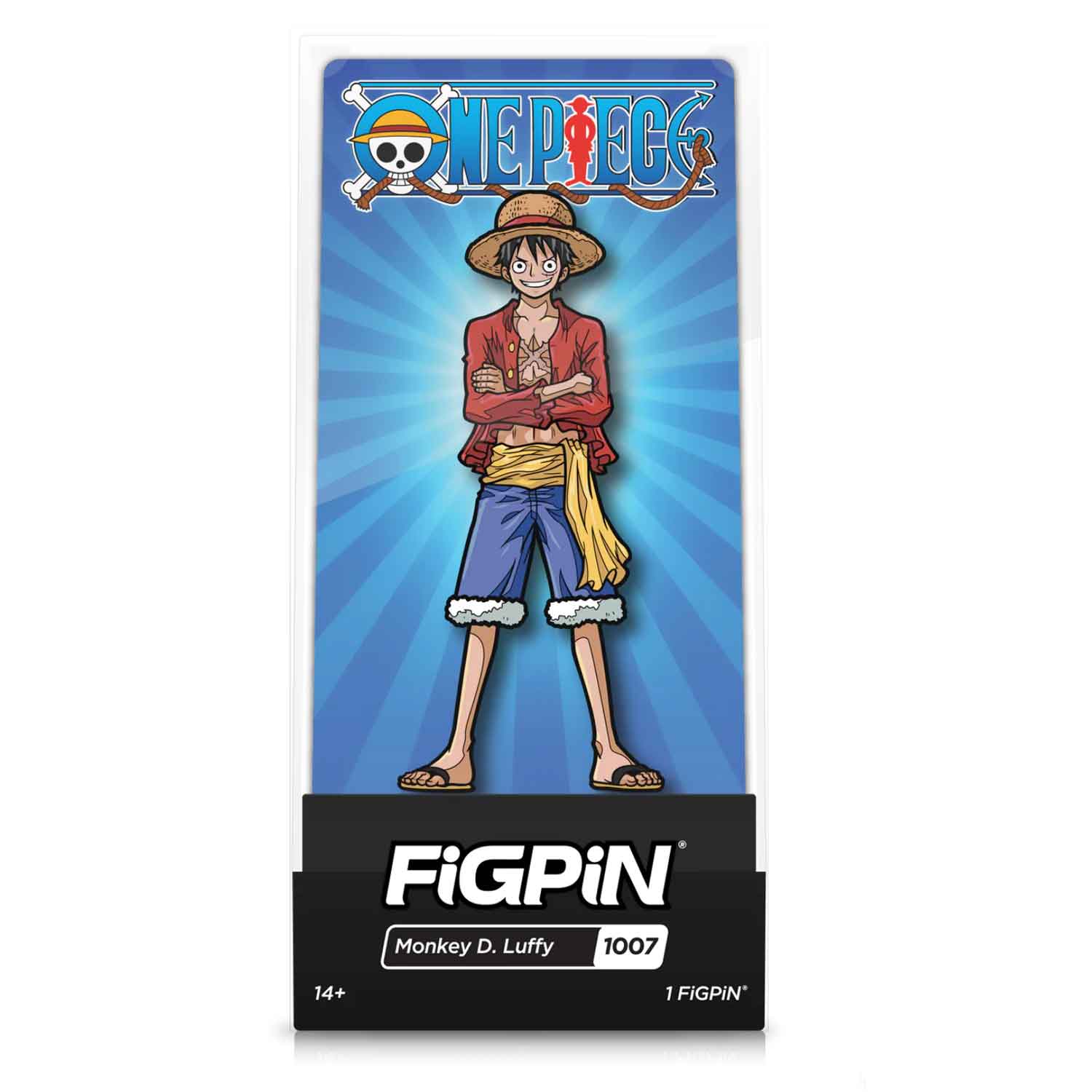 One Piece Monkey D Luffy FiGPiN #1007 Anime Enamel Pin