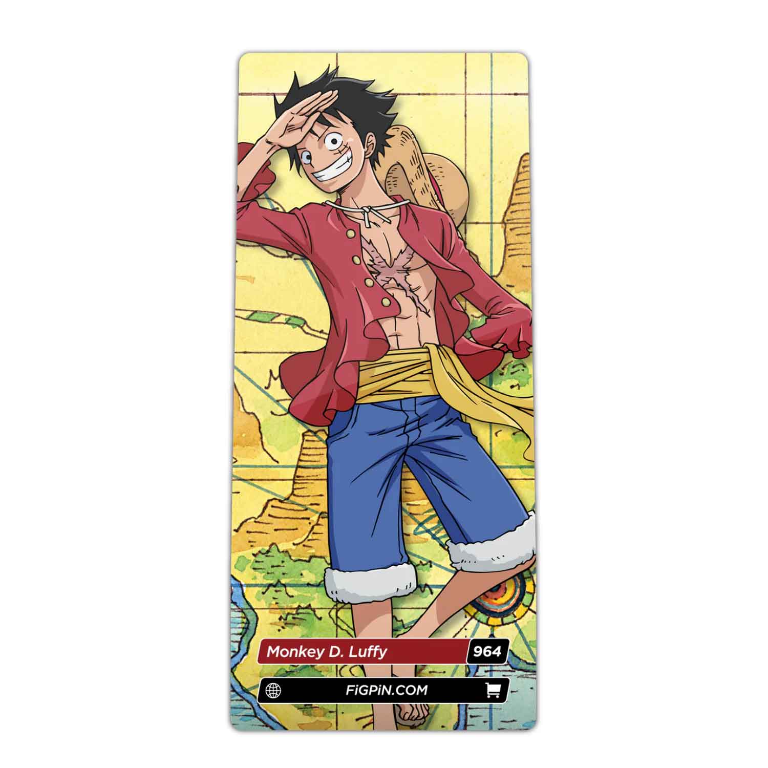 One Piece Monkey D Luffy FiGPiN #964 Anime Enamel Pin