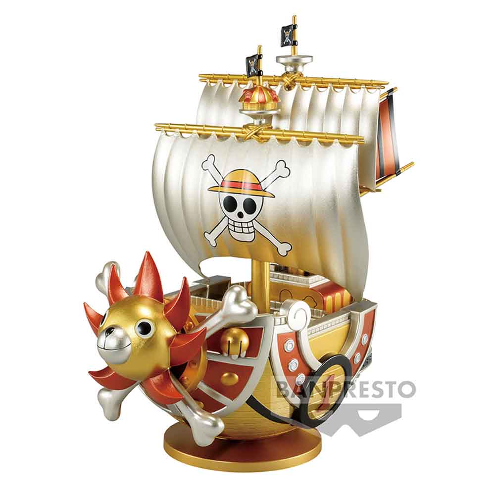 One Piece Thousand Sunny Mega World Collectable AnimeFigure Special!! Gold Color