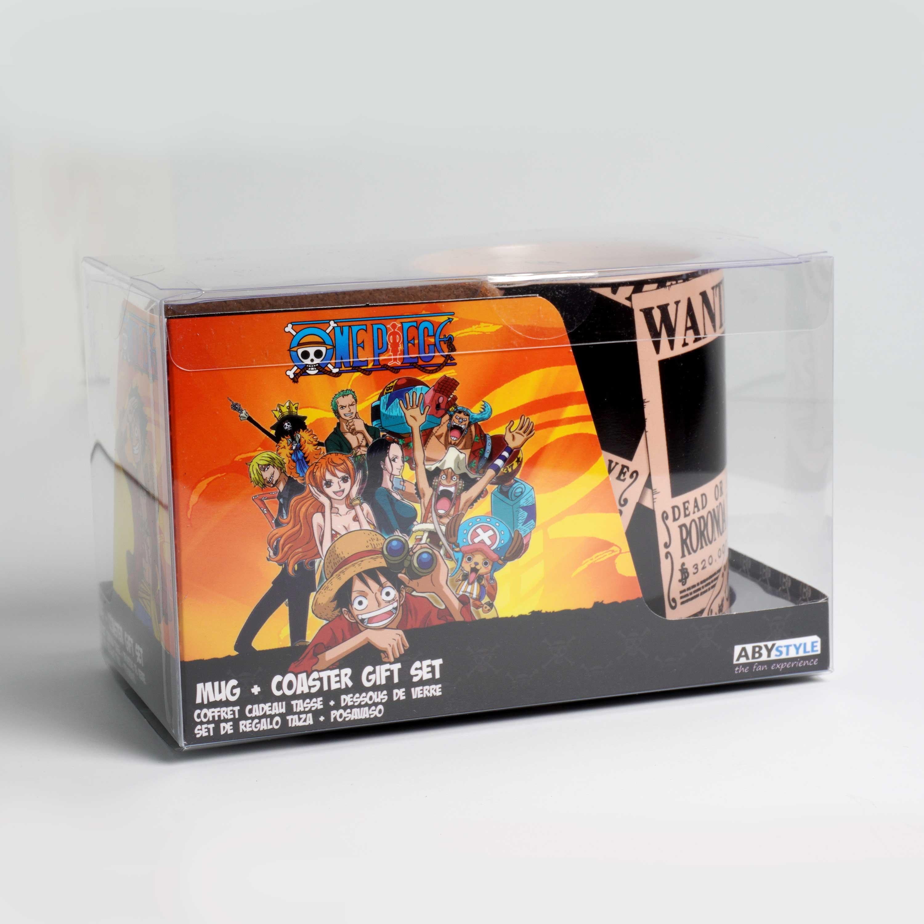 One Piece Wanted Heat-Change Mug and Coaster Gift Set - BUCKET POPCORN