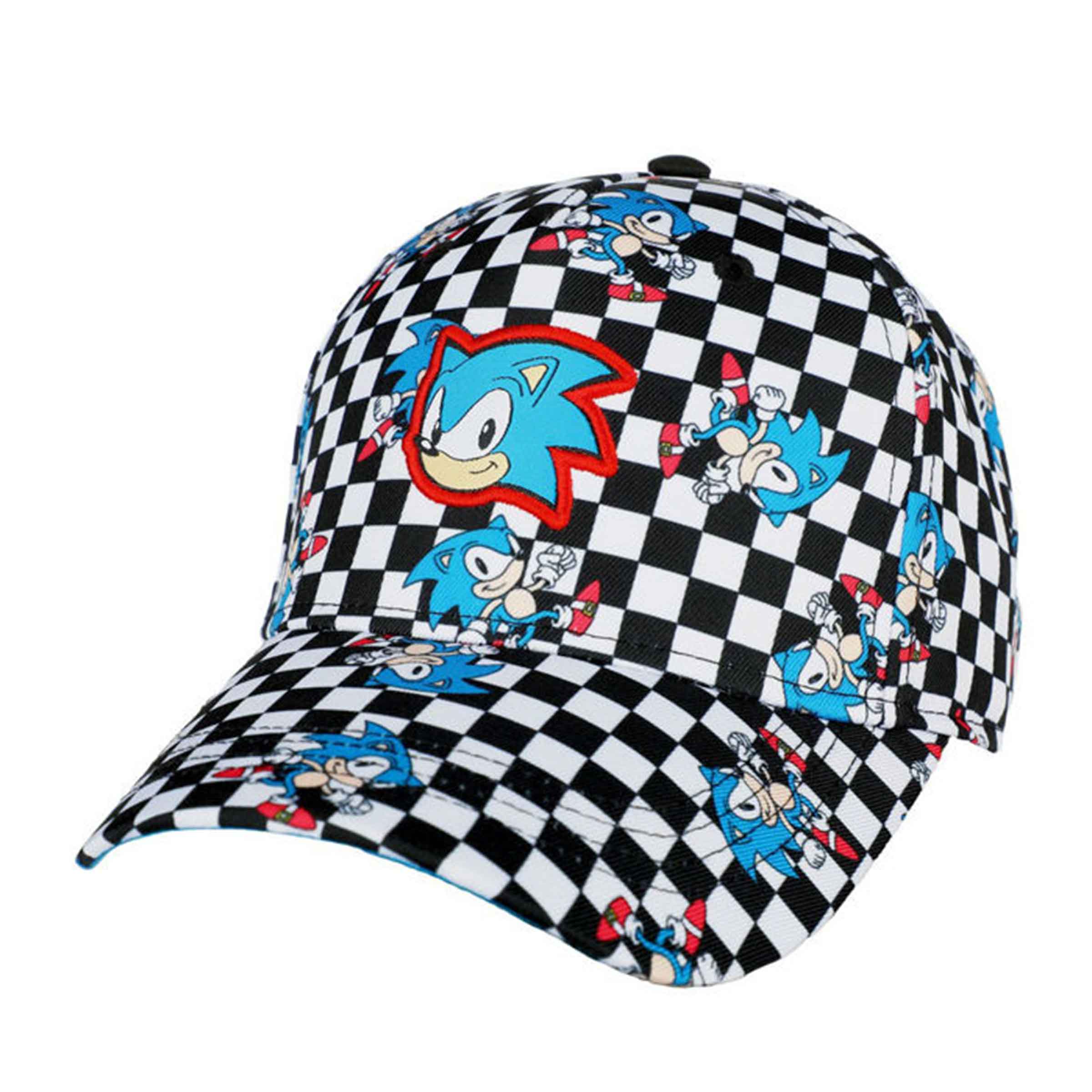 Sonic The Hedgehog All Over Print Checker Baseball Cap