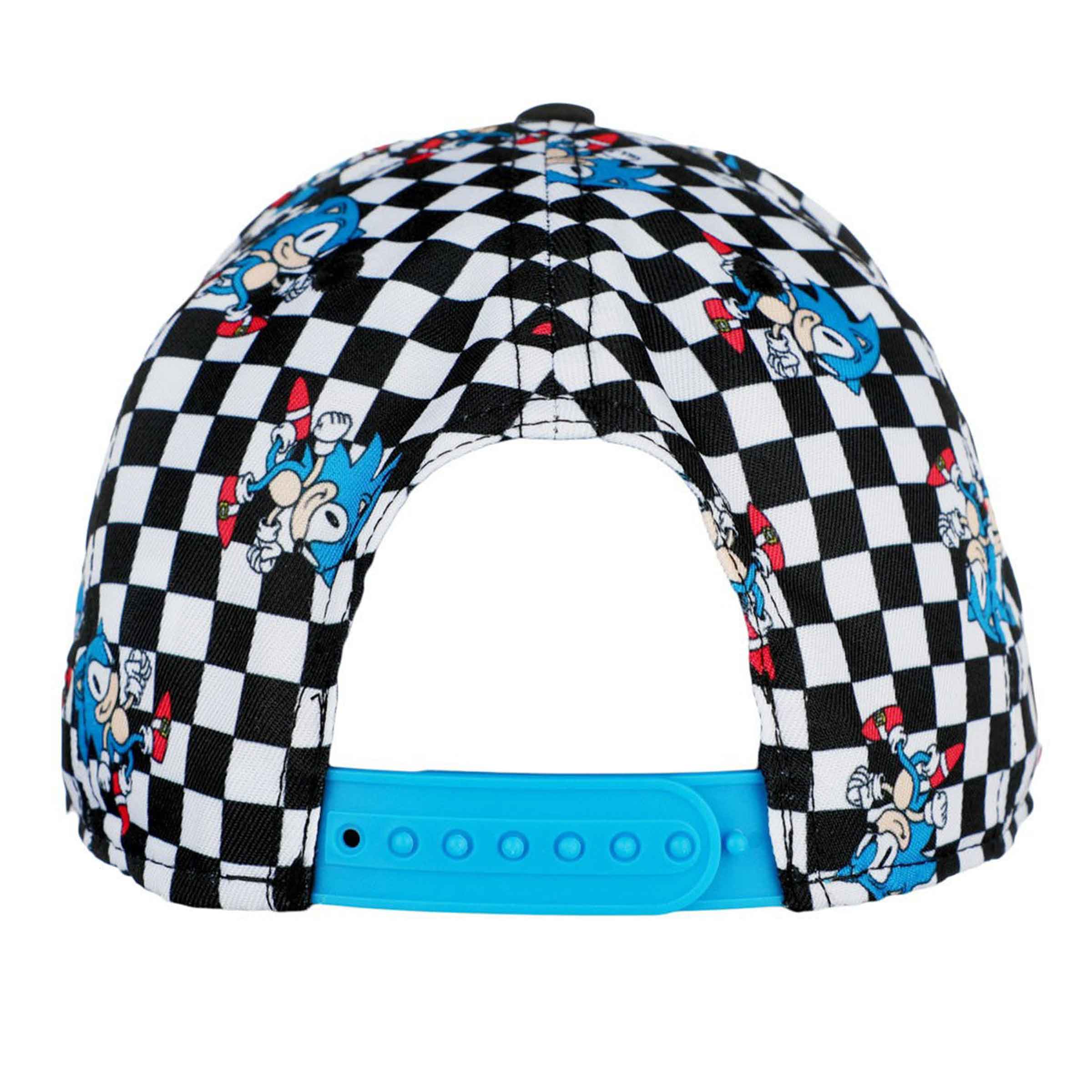 Sonic The Hedgehog All Over Print Checker Baseball Cap