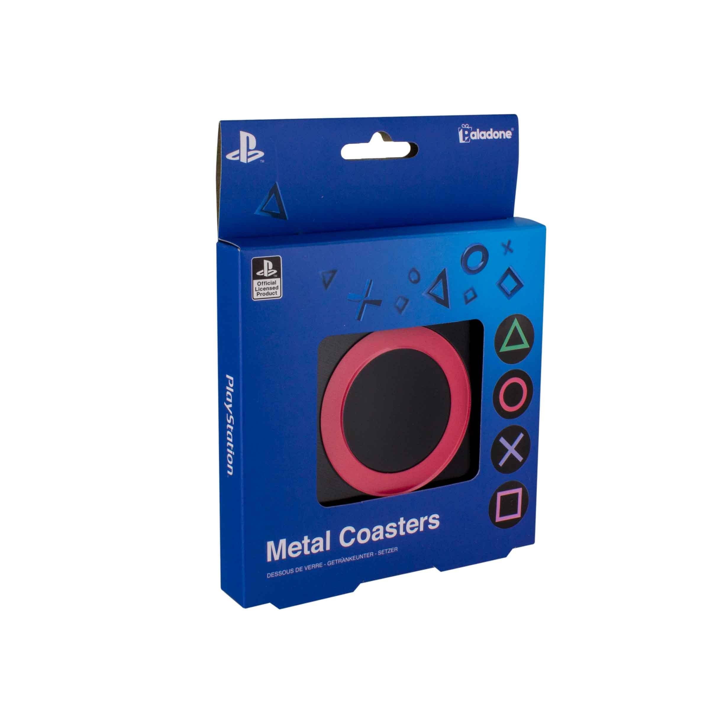 Playstation Metal 4 Piece Coaster Set - BUCKET POPCORN