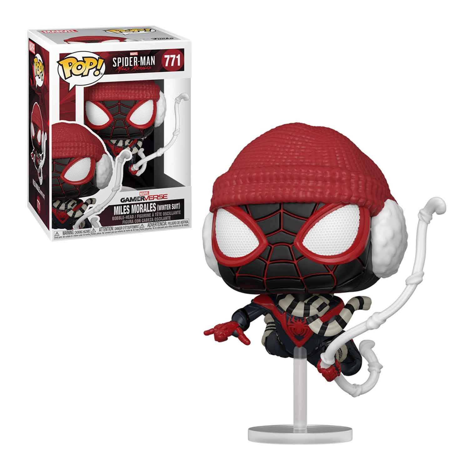 Spider-Man Miles Morales Game Winter Suit Funko Pop! Vinyl Figure
