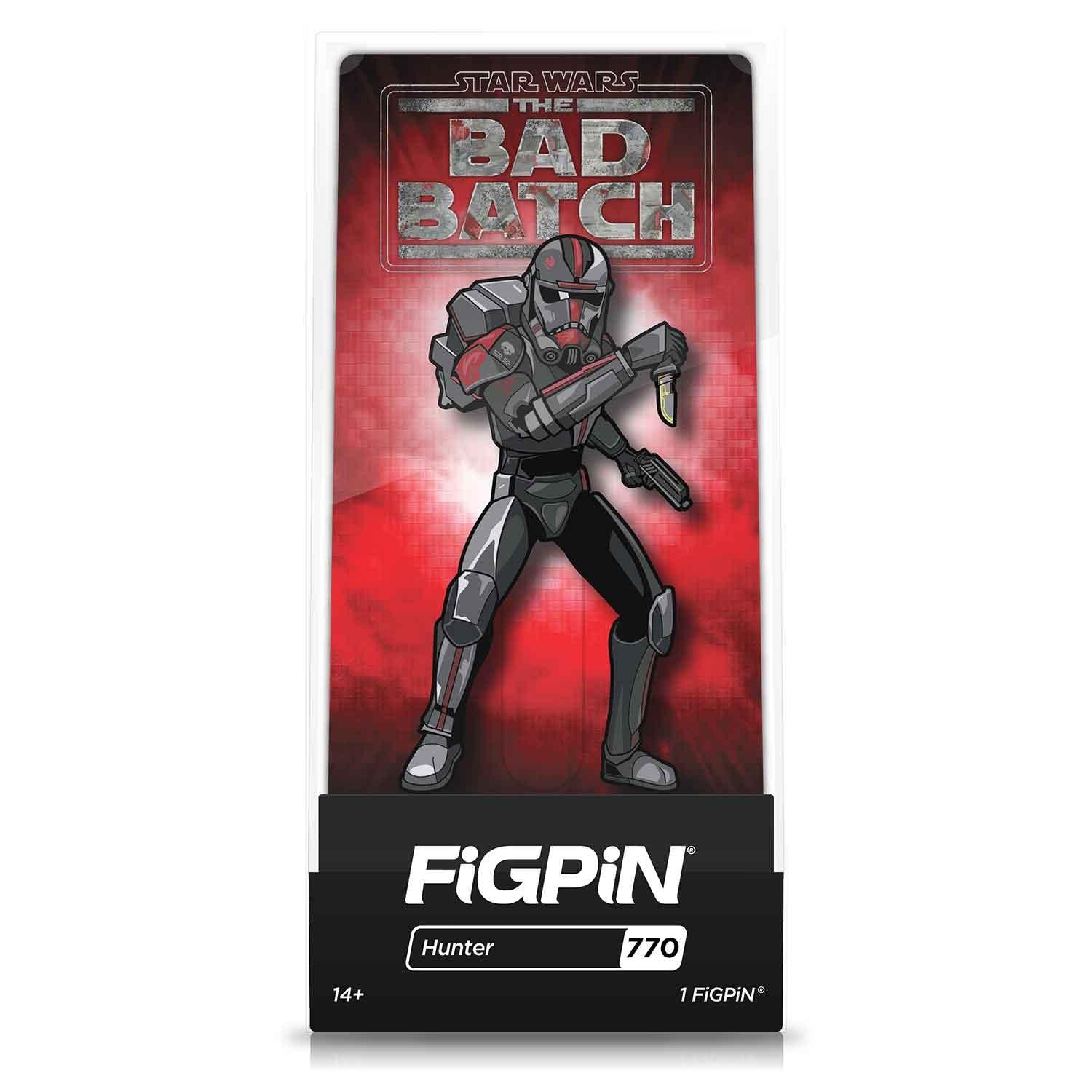 Star Wars The Bad Batch Hunter #770 FiGPiN Classic Enamel Pin - BUCKET POPCORN