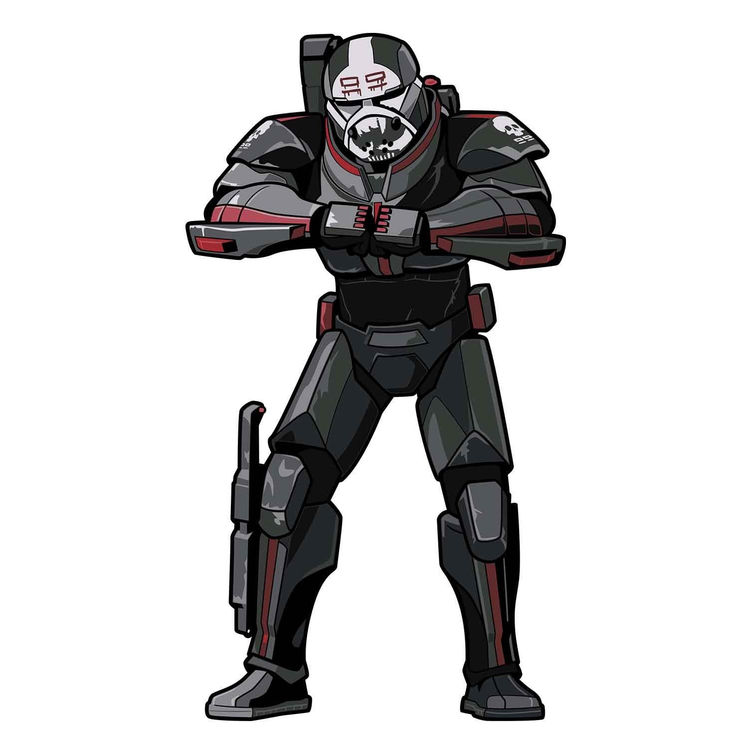 Star Wars The Bad Batch Wrecker #766 FiGPiN Classic Enamel Pin - BUCKET POPCORN