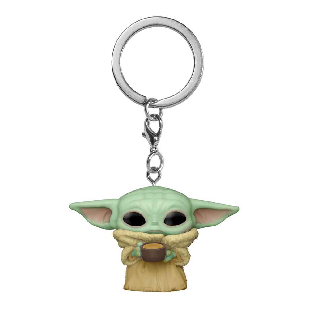 Star Wars: The Mandalorian The Child with Cup Funko Pocket Pop! Keychain