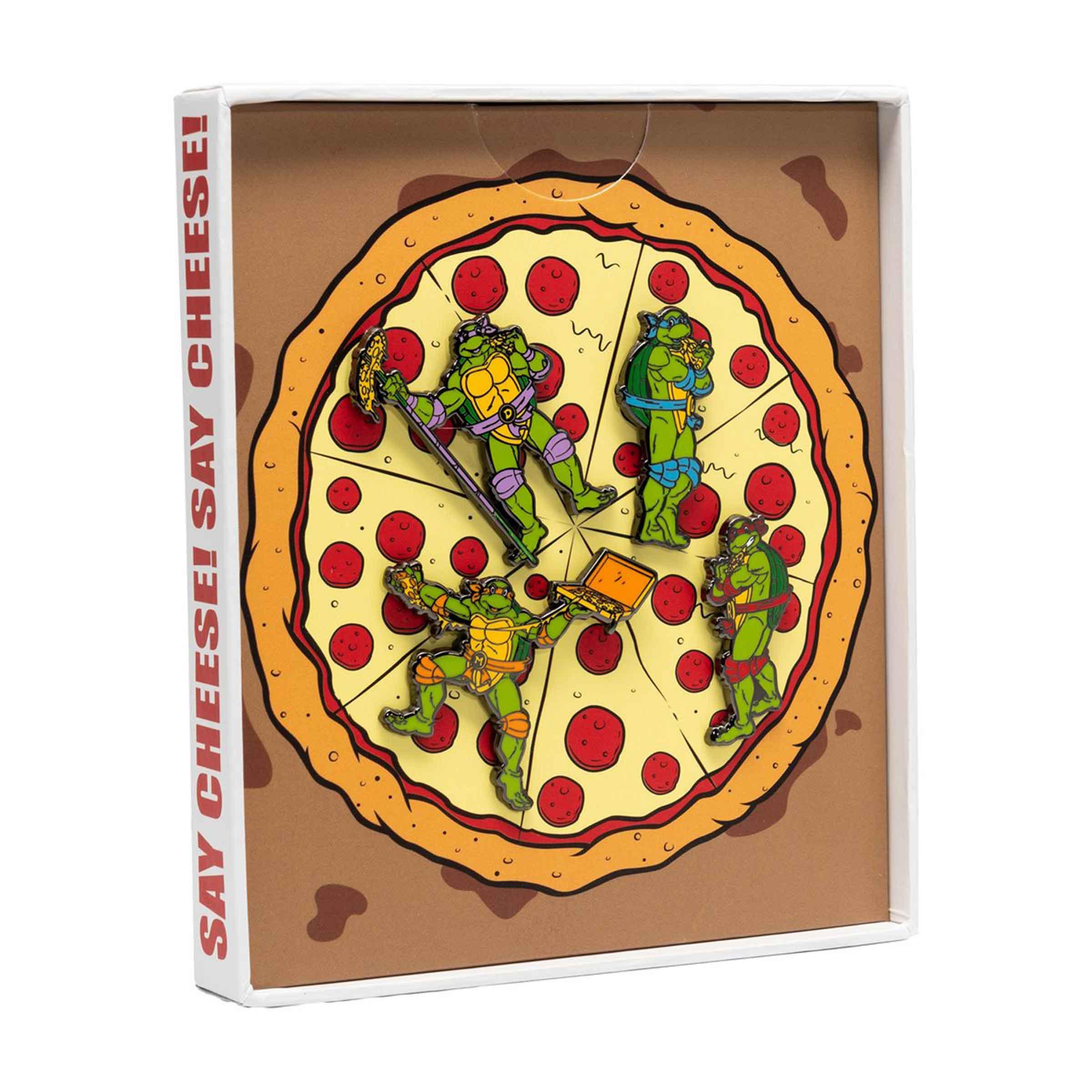 Teenage Mutant Ninja Turtles 1 1/2-Inch Enamel Pin 4 Piece Set - BUCKET POPCORN
