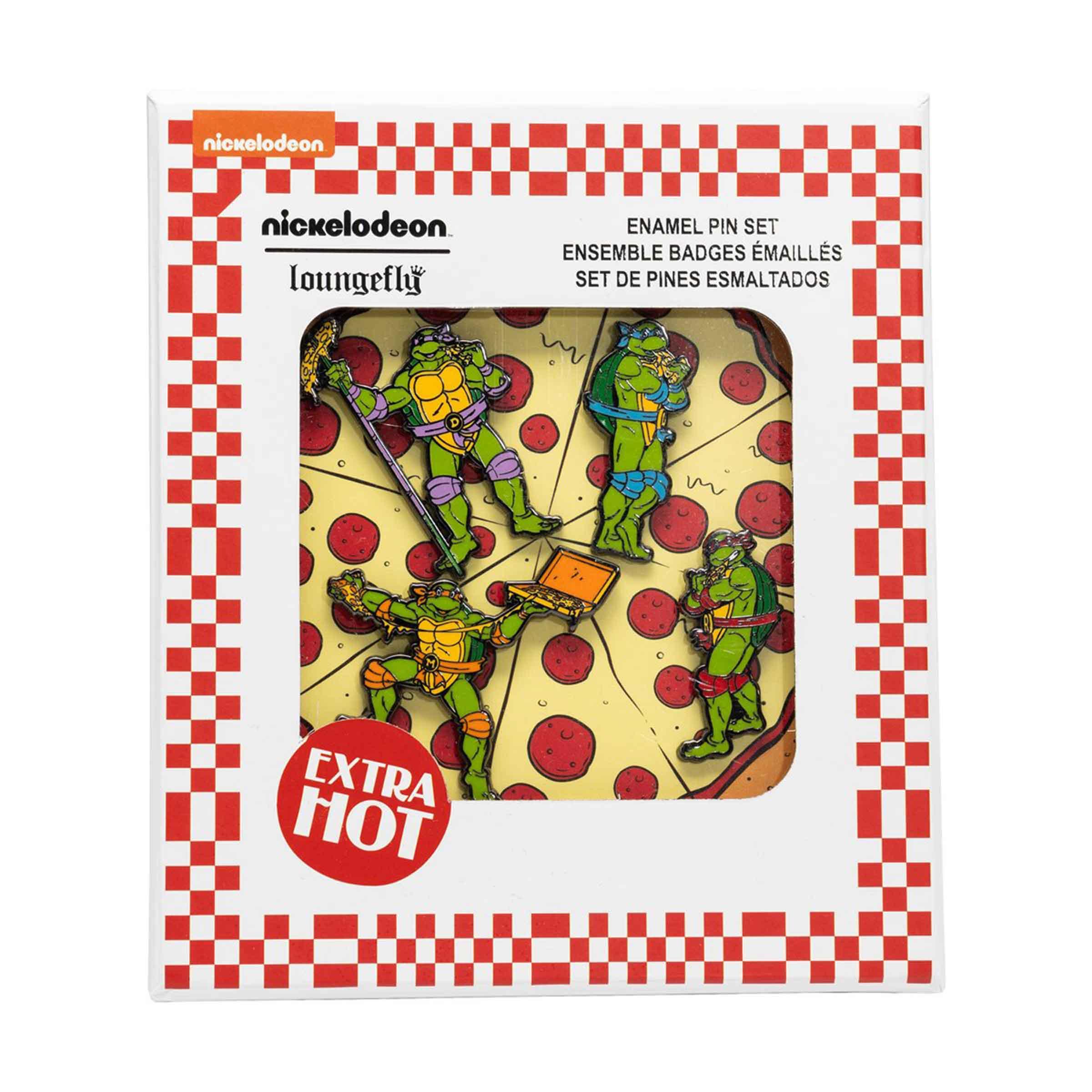 Teenage Mutant Ninja Turtles 1 1/2-Inch Enamel Pin 4 Piece Set - BUCKET POPCORN
