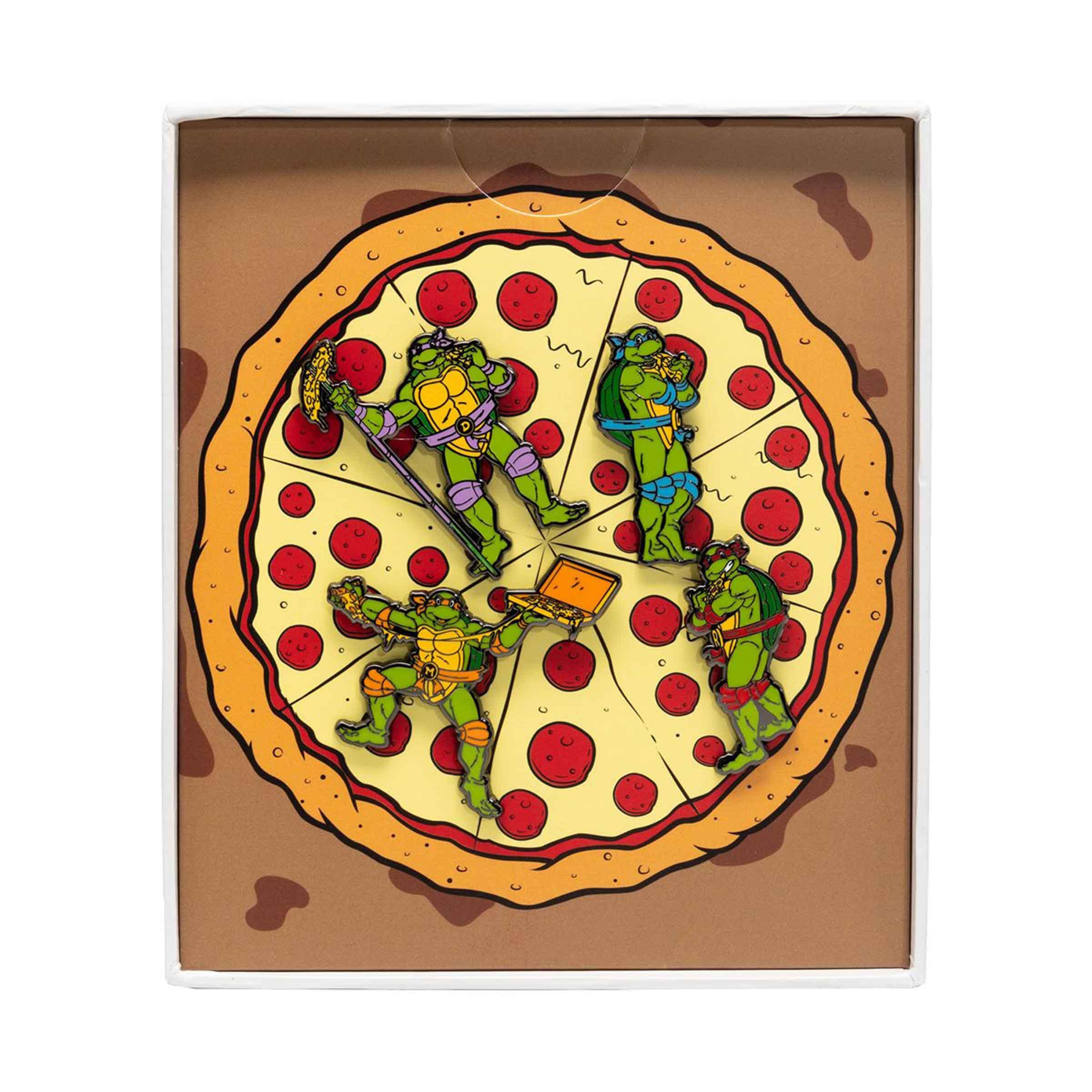 Teenage Mutant Ninja Turtles 1 1/2-Inch Enamel Pin 4 Piece Set - BUCKET POPCORN