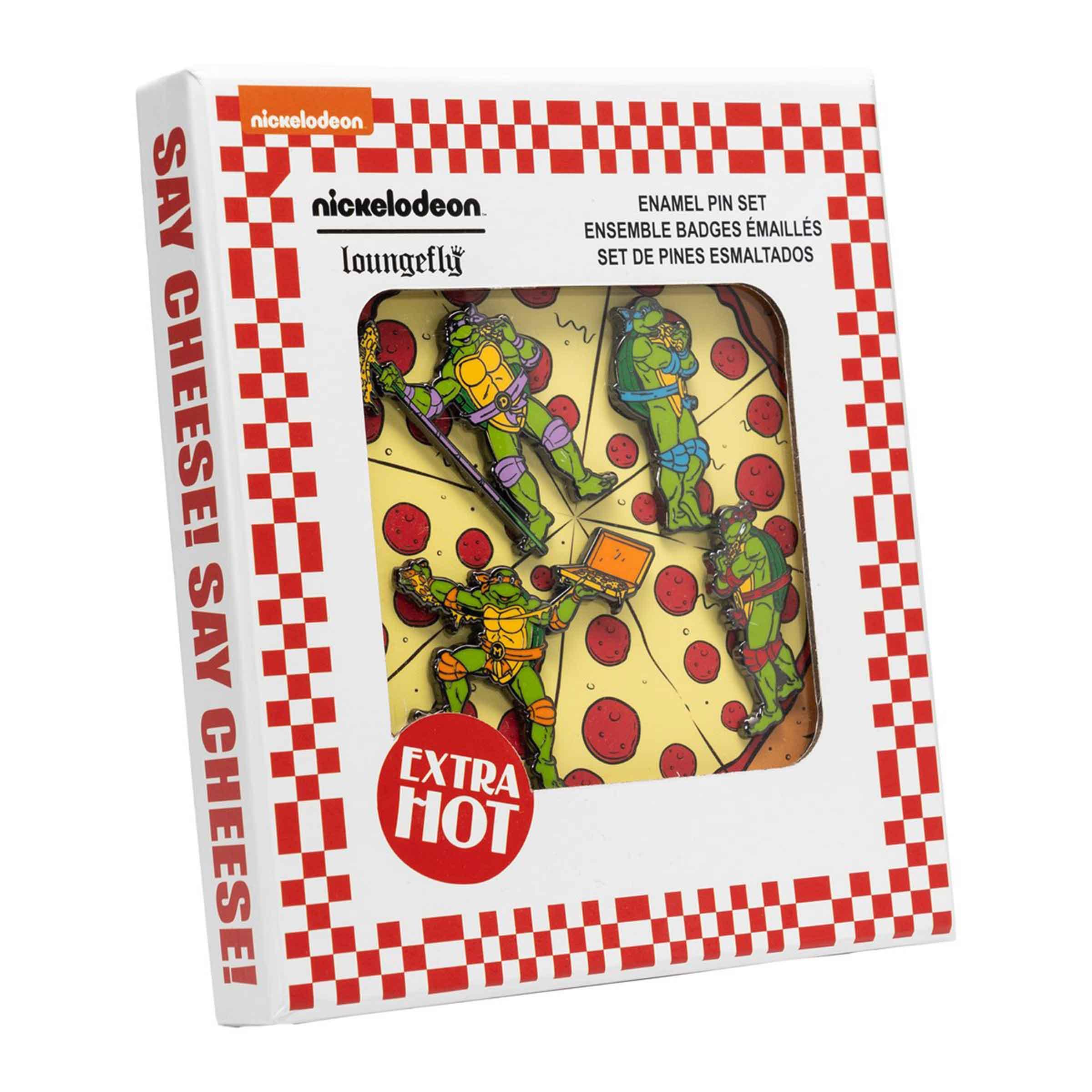 Teenage Mutant Ninja Turtles 1 1/2-Inch Enamel Pin 4 Piece Set - BUCKET POPCORN