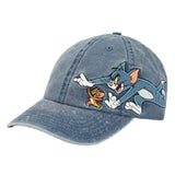 Tom and Jerry Embroidered Denim Baseball Cap - BUCKET POPCORN