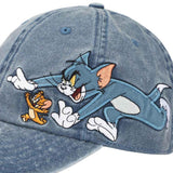 Tom and Jerry Embroidered Denim Baseball Cap - BUCKET POPCORN