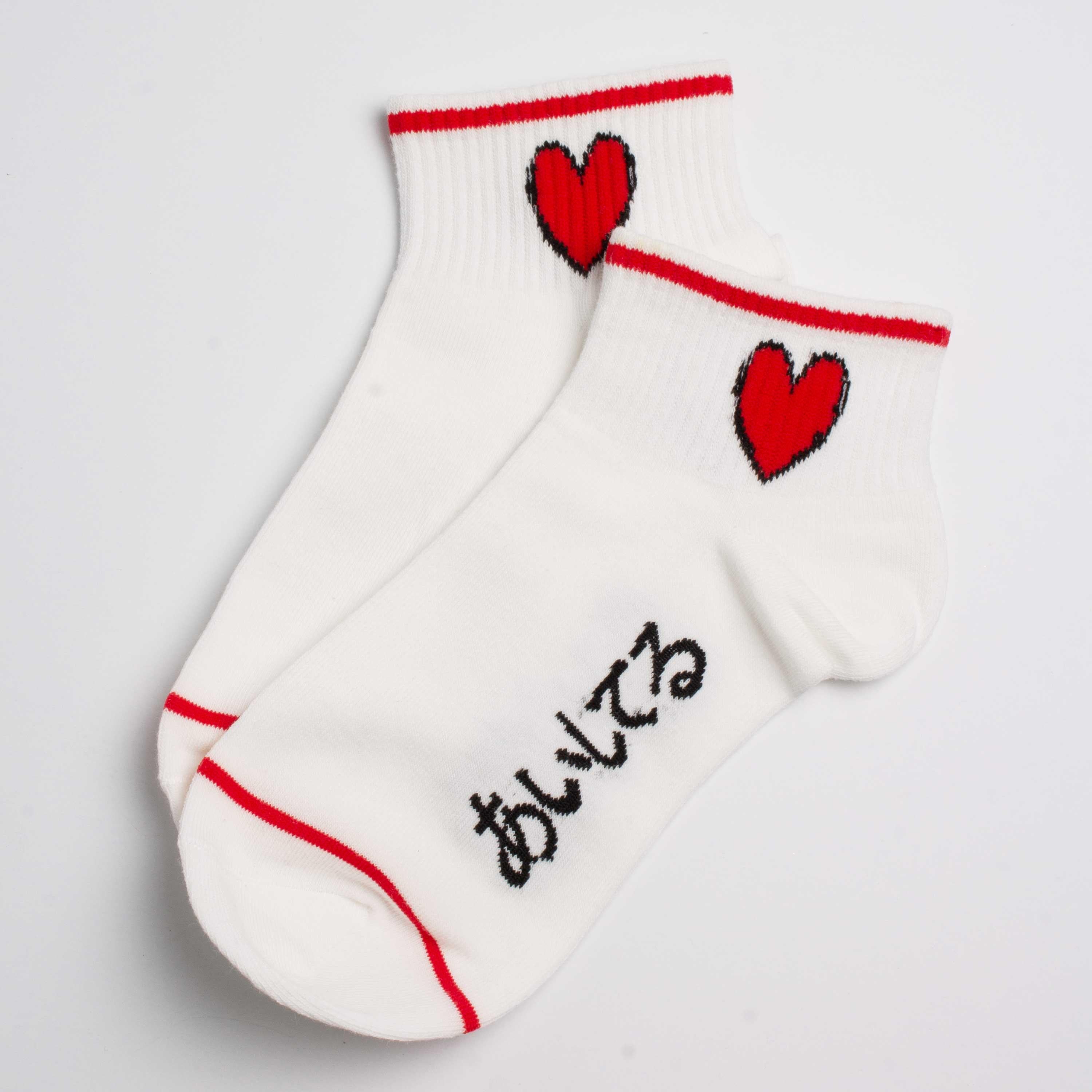 Womens Cute Fruit Icon Japanese Word Anklet Socks - BUCKET POPCORN