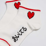 Womens Cute Fruit Icon Japanese Word Anklet Socks - BUCKET POPCORN