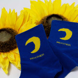 Womens Cute Weather Icon Crew Socks - BUCKET POPCORN