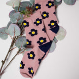 Womens Cute Ditsy Flower All Over Crew Socks - BUCKET POPCORN