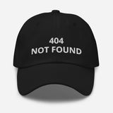404 Not Found Embroidered Unisex Classic Dad hat