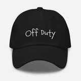 Off Duty Fun Embroidered Unisex Baseball Cap - BUCKET POPCORN