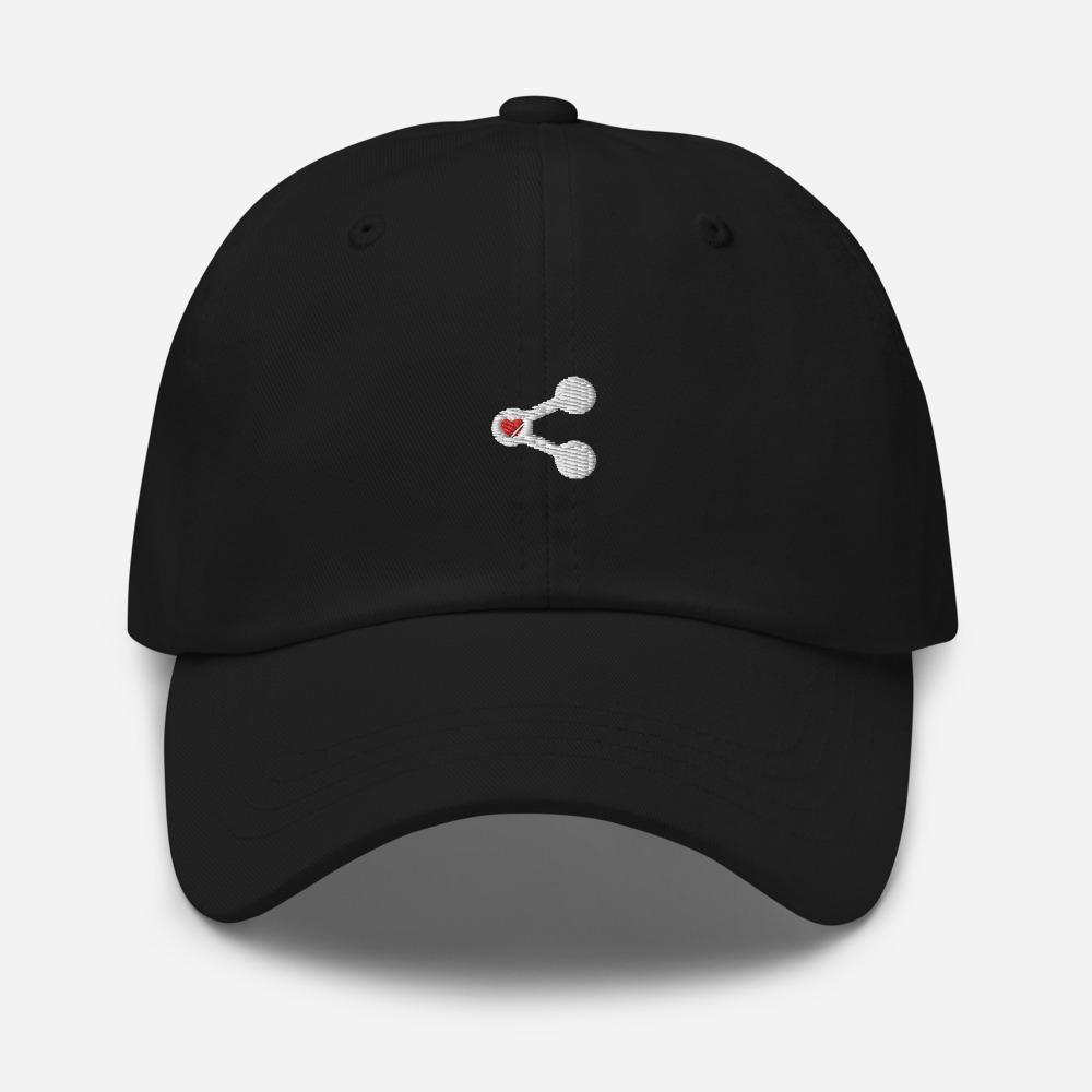 Share Love Icon Embroidered Unisex Baseball Cap - BUCKET POPCORN