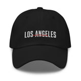 Los Angeles in English and Japanese Embroidered Unisex Baseball Cap