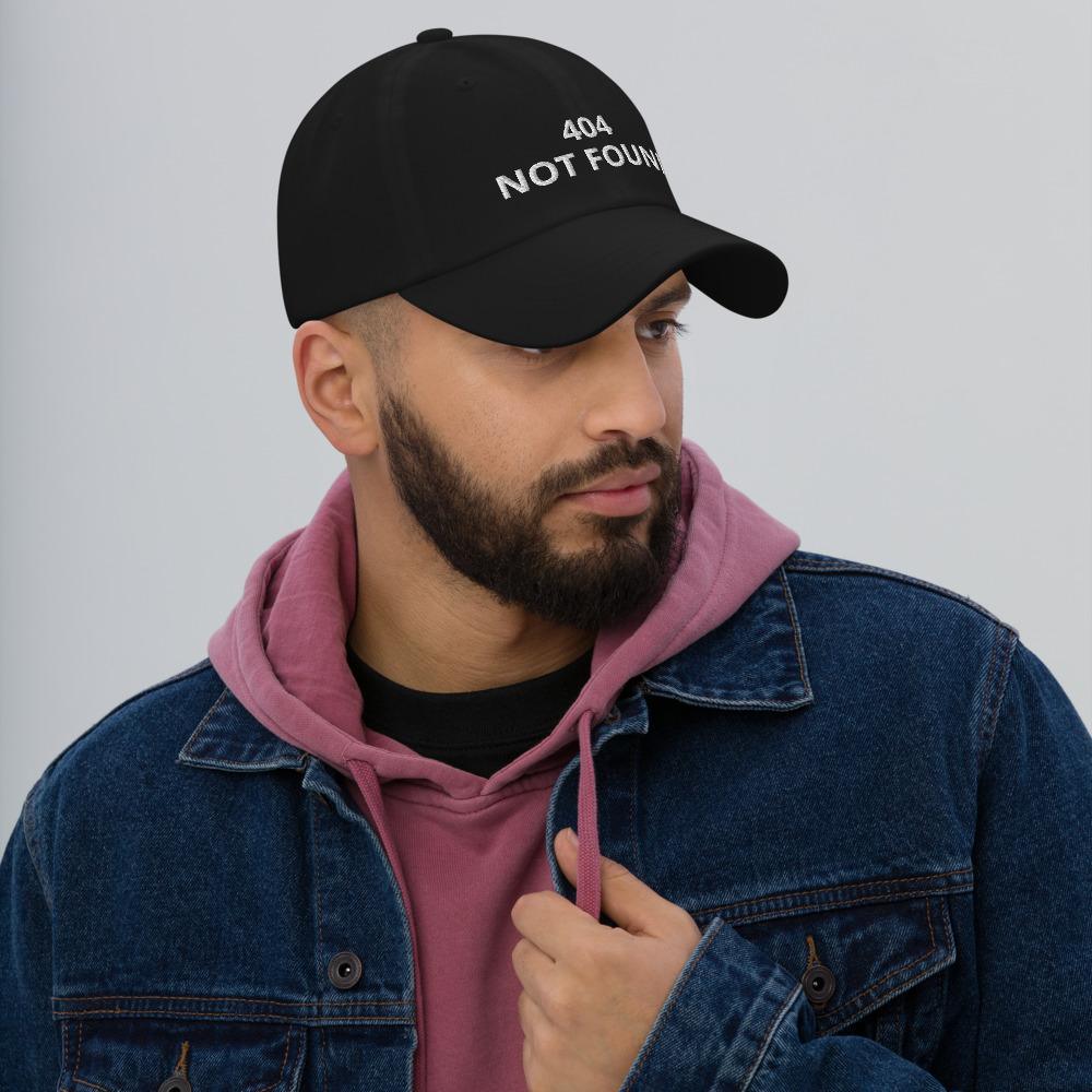 404 Not Found Embroidered Unisex Classic Dad hat - BUCKET POPCORN