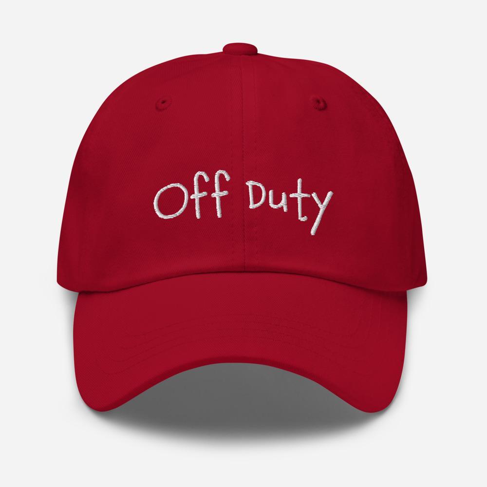 Off Duty Fun Embroidered Unisex Baseball Cap - BUCKET POPCORN