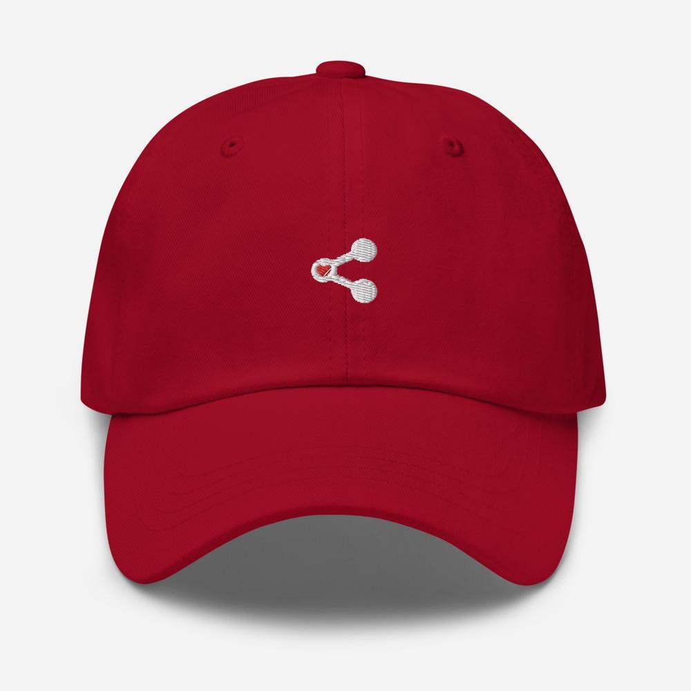Share Love Icon Embroidered Unisex Baseball Cap - BUCKET POPCORN