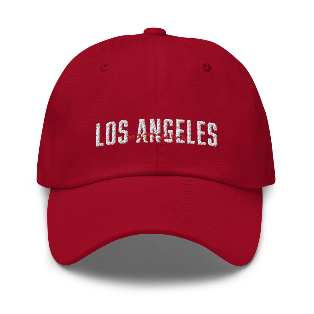 Los Angeles in English and Japanese Embroidered Unisex Baseball Cap