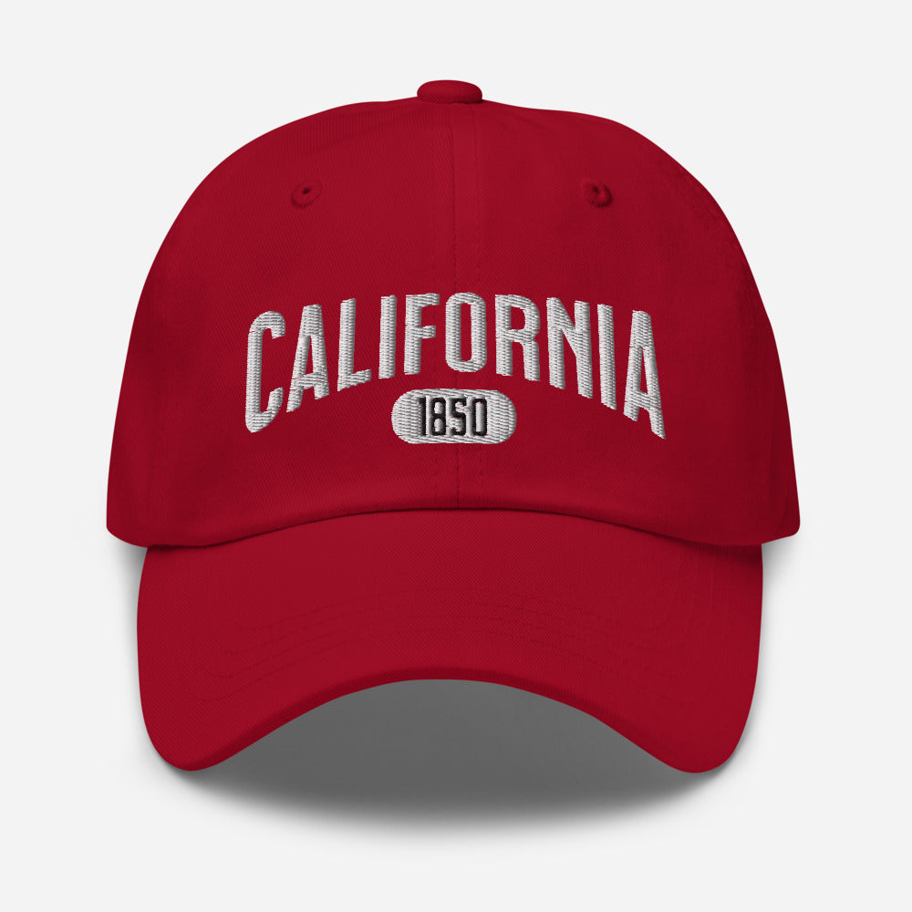 California 1850 Embroidered Unisex Baseball Cap