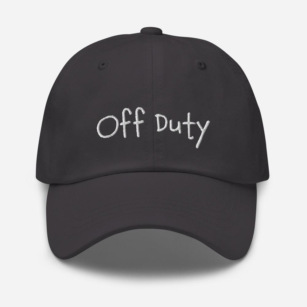 Off Duty Fun Embroidered Unisex Baseball Cap - BUCKET POPCORN
