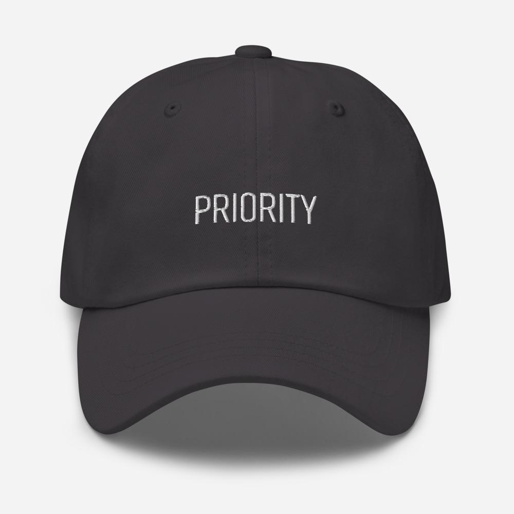 Priority Embroidered Unisex Baseball Cap - BUCKET POPCORN