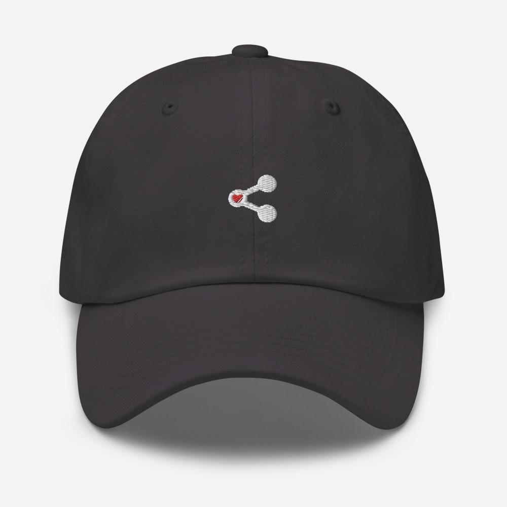 Share Love Icon Embroidered Unisex Baseball Cap - BUCKET POPCORN