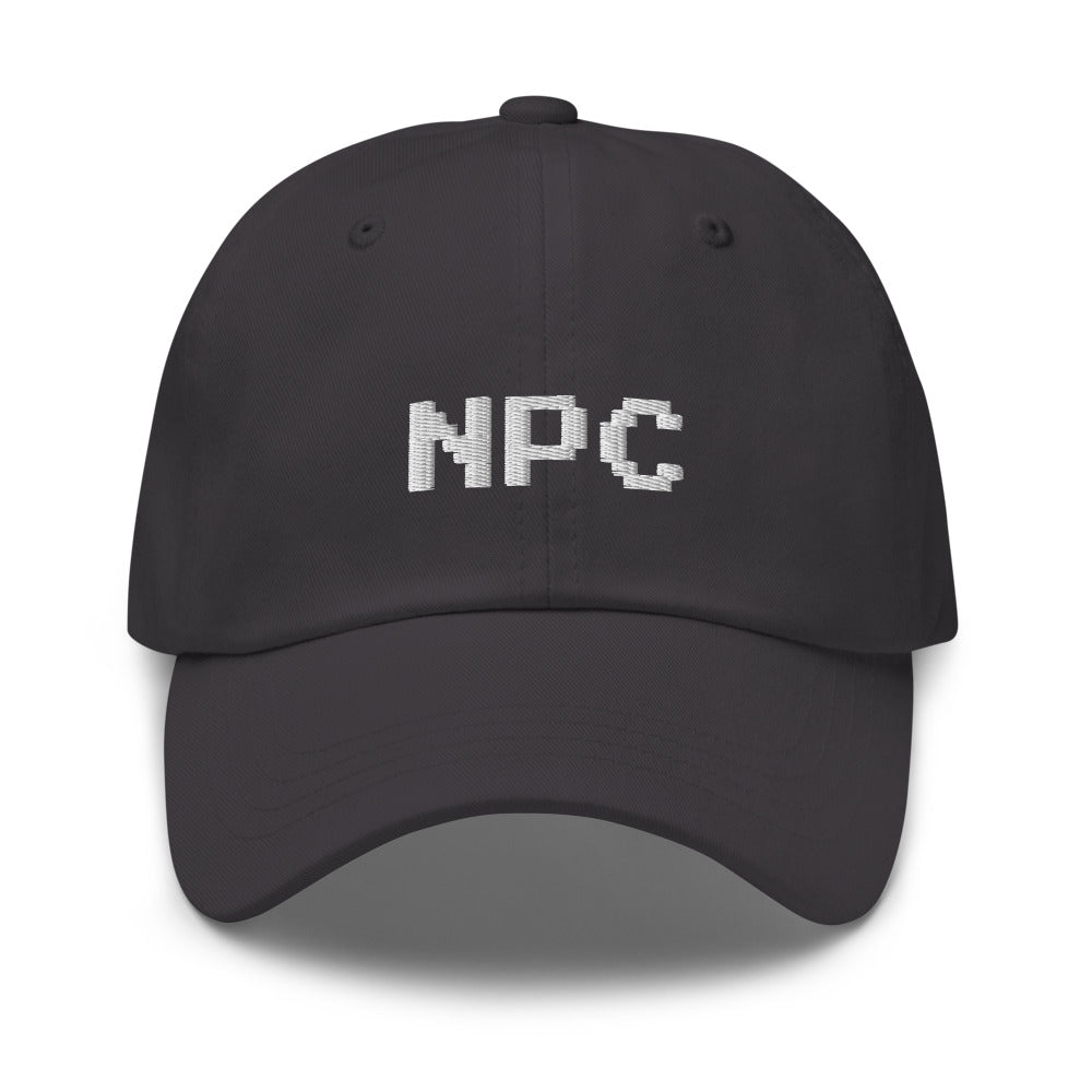 NPC Pixel Font Embroidered Fun Unisex Baseball Cap