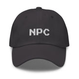NPC Pixel Font Embroidered Fun Unisex Baseball Cap