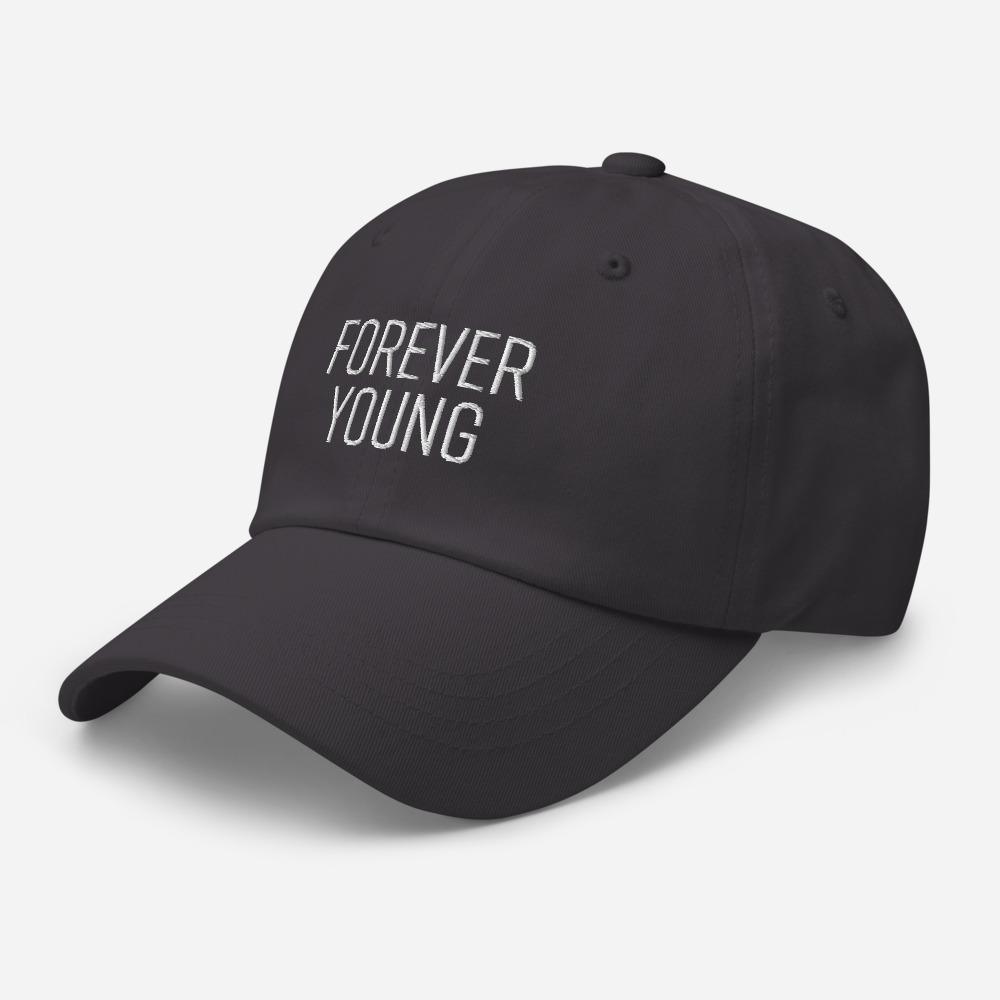 Forever Young Embroidered Unisex Baseball Cap - BUCKET POPCORN