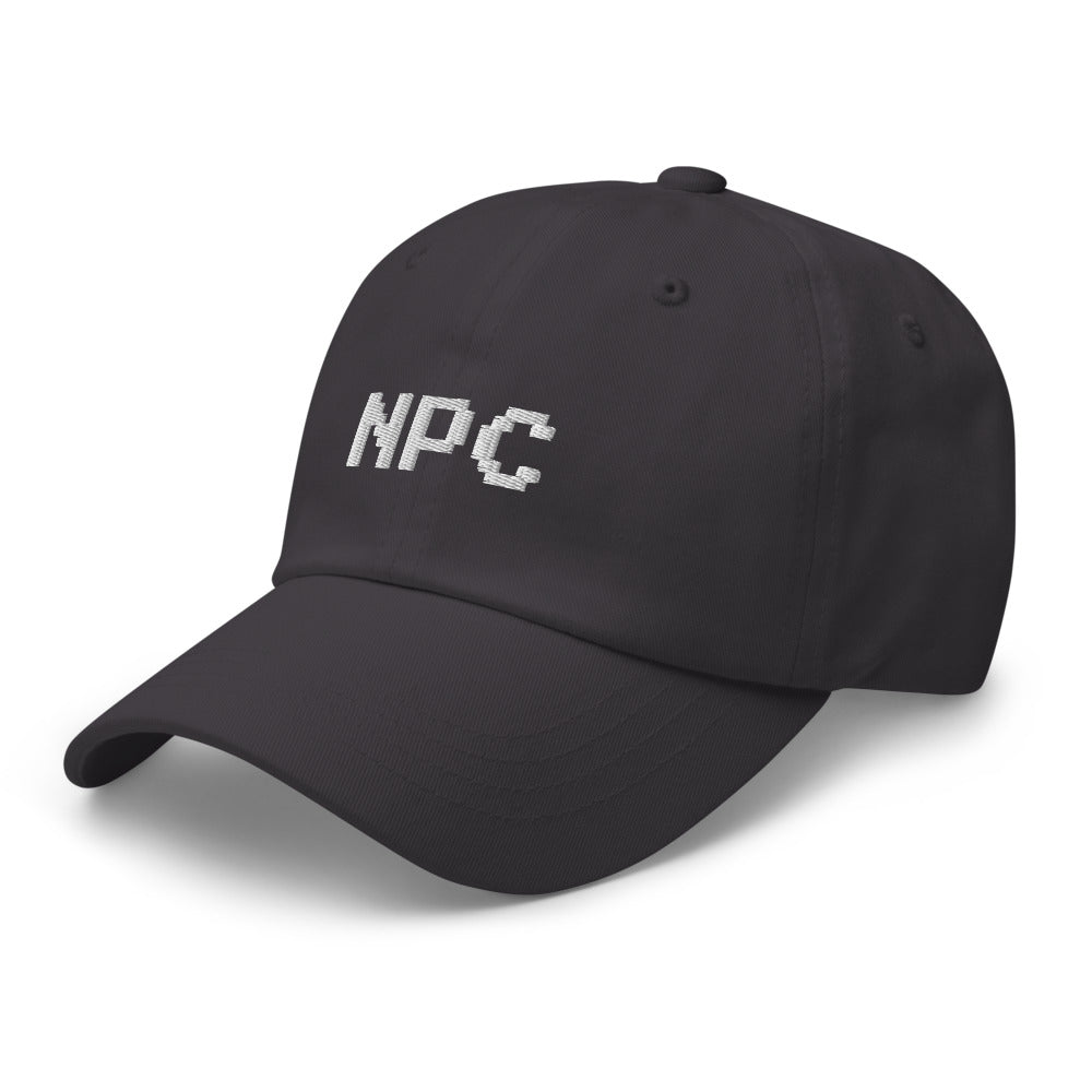 NPC Pixel Font Embroidered Fun Unisex Baseball Cap