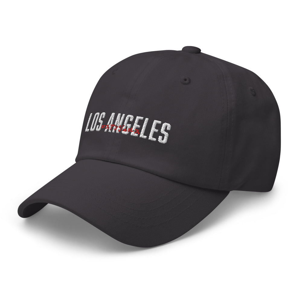 Los Angeles in English and Japanese Embroidered Unisex Baseball Cap