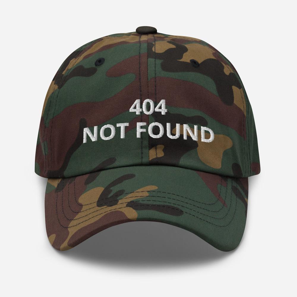 404 Not Found Embroidered Unisex Classic Dad hat - BUCKET POPCORN
