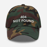 404 Not Found Embroidered Unisex Classic Dad hat - BUCKET POPCORN