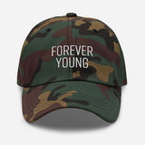 Forever Young Embroidered Unisex Baseball Cap - BUCKET POPCORN