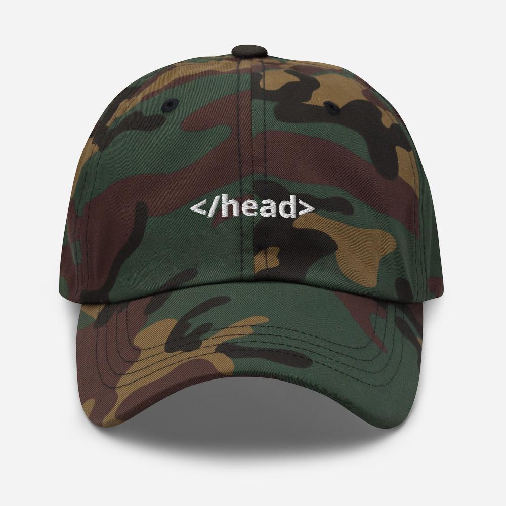 Code </head> Embroidered Unisex Baseball Cap - BUCKET POPCORN