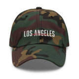 Los Angeles in English and Japanese Embroidered Unisex Baseball Cap