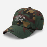 Forever Young Embroidered Unisex Baseball Cap - BUCKET POPCORN