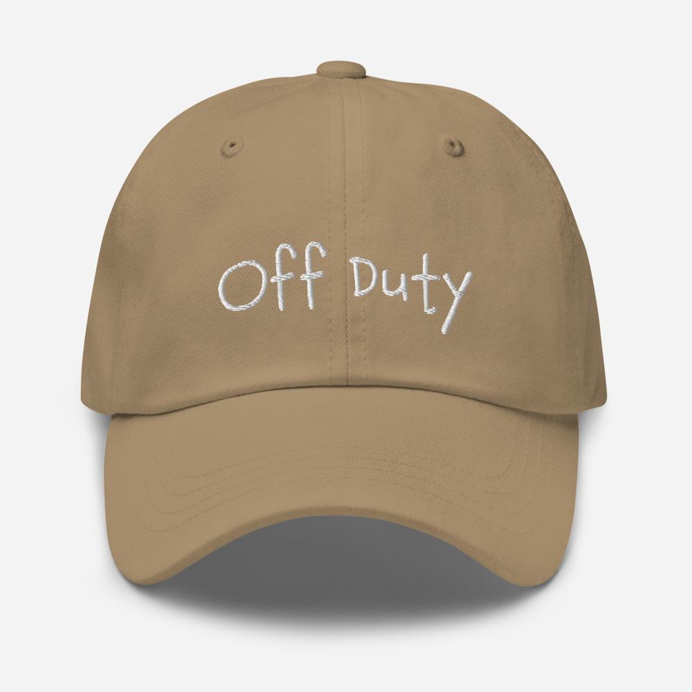 Off Duty Fun Embroidered Unisex Baseball Cap - BUCKET POPCORN