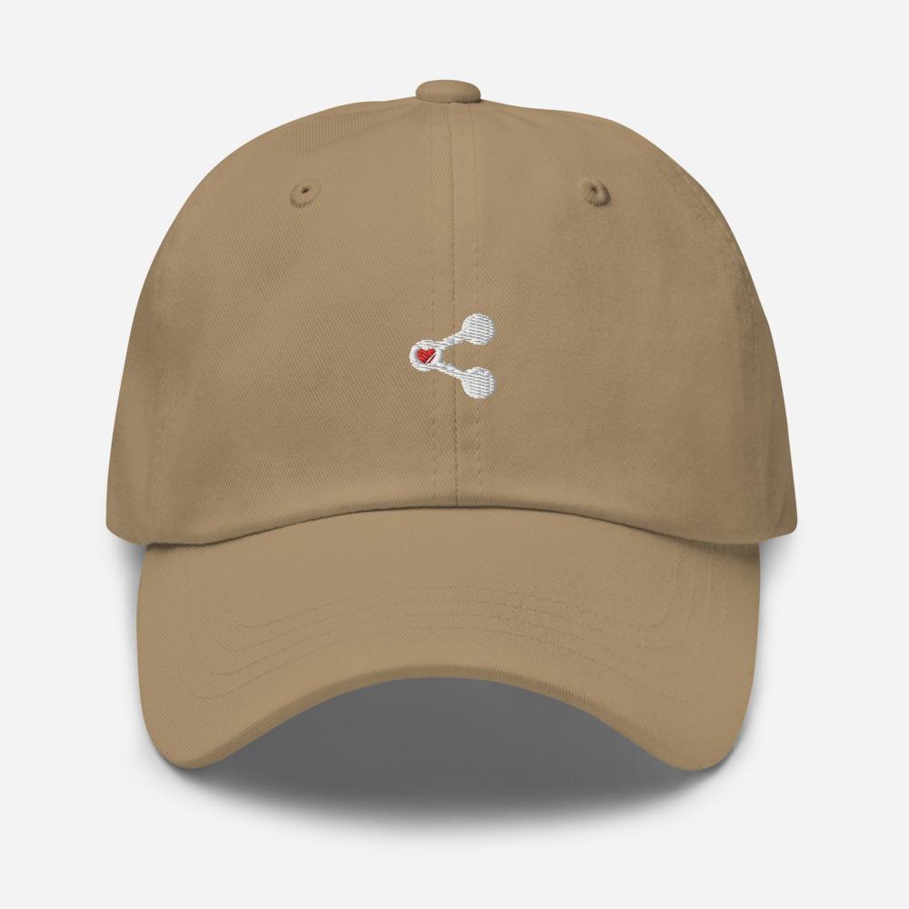 Share Love Icon Embroidered Unisex Baseball Cap - BUCKET POPCORN